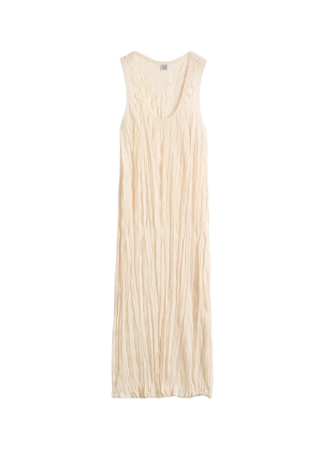 strapless open back dress Boatneck jersey dress nutmeg – TOTEME main image 1