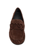 Double L suede loafer