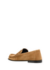 Double L suede loafers
