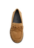 Double L suede loafers
