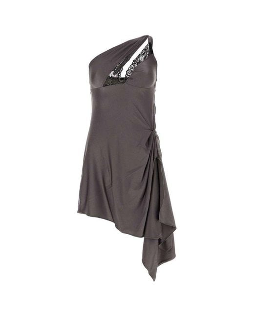 COPR64545 Asymmetric one-shoulder dress – Gito Stores