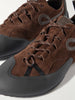 Grip suede off set lacing sneaker